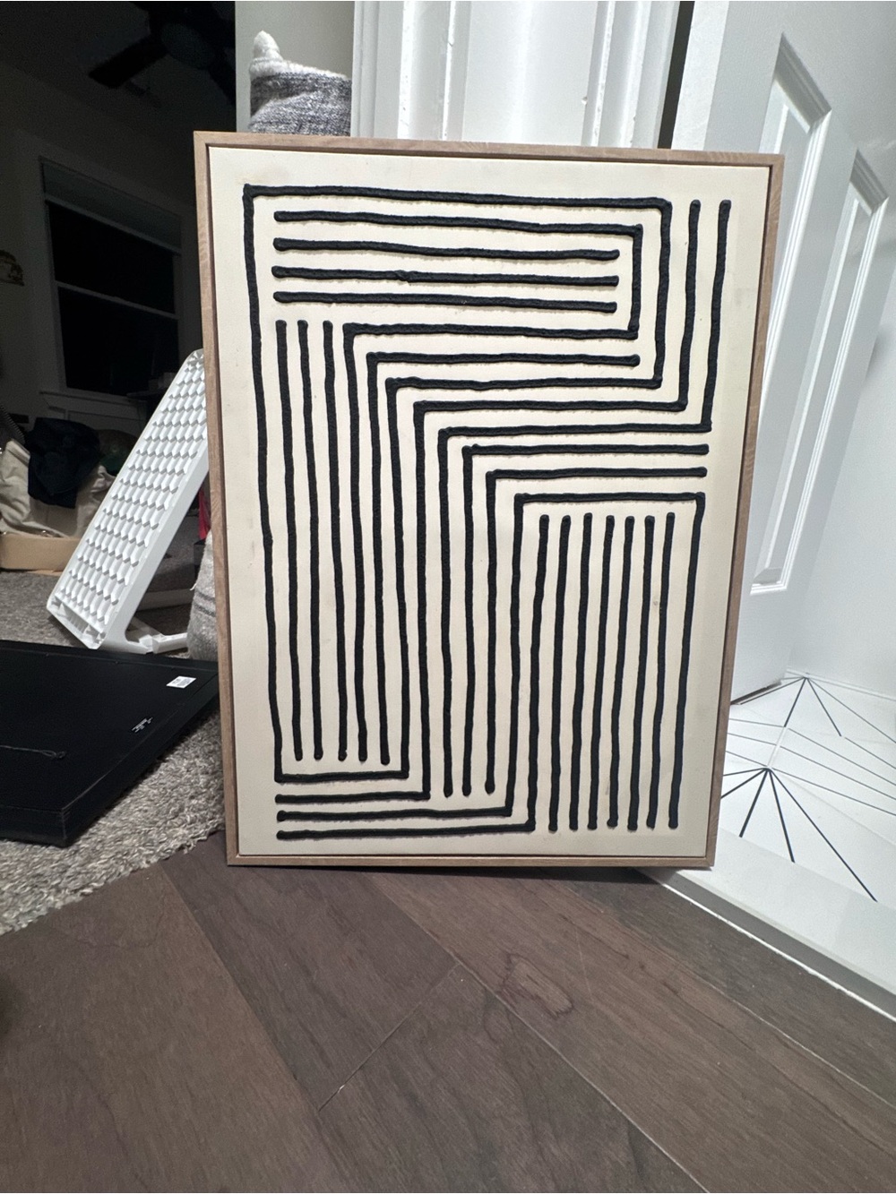 Modern Black & White Geometric Wall Art